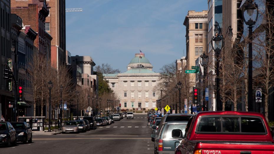 Fayetteville Street in Downtown Raleigh Fayetteville Street in Downtown Raleigh